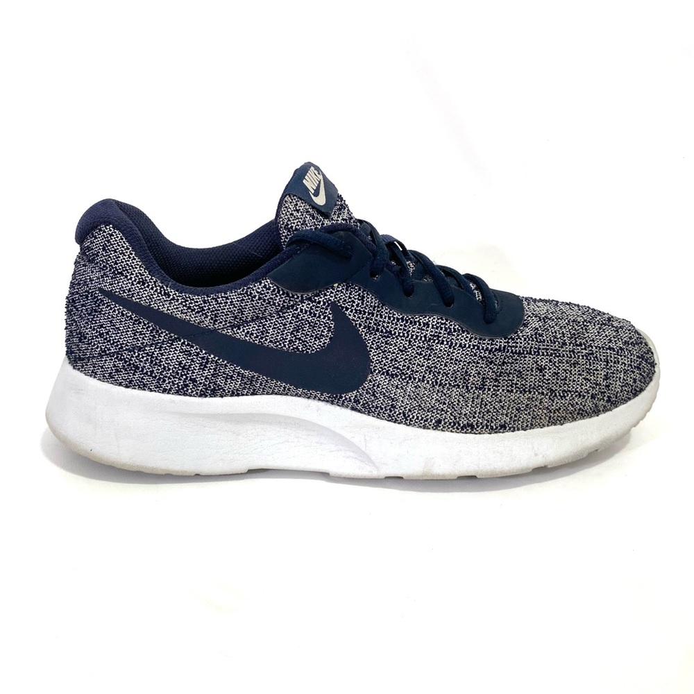 Nike Womens Size 11 Tanjun Indigo 917536-400 Blue Running Shoes Lace Up Low Top